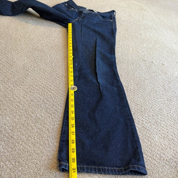 Mavi Jean 136 Molly Flare Y2K Boho Low Rise Button Fly Dark Wash Size 28 - Picture 12 of 16